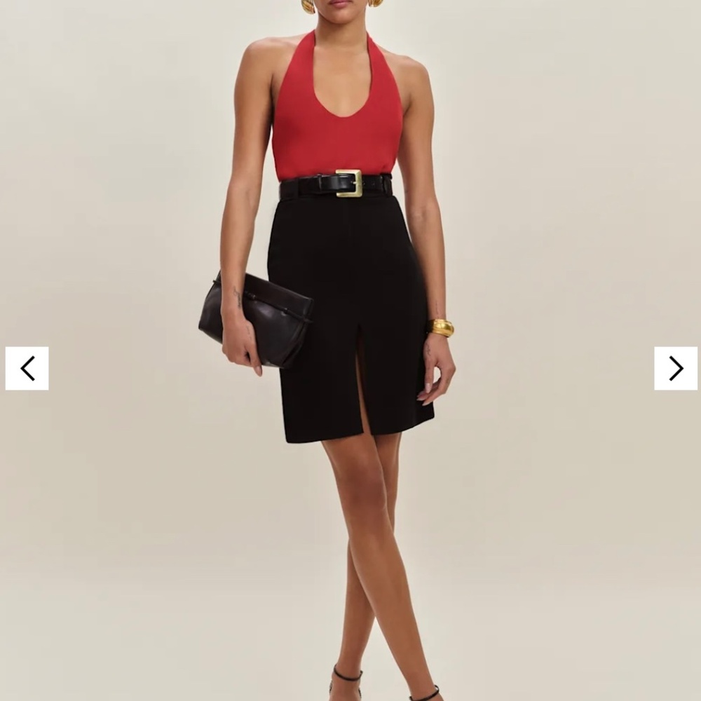 New Reformation Kylo Top in Sun-dried Tomato